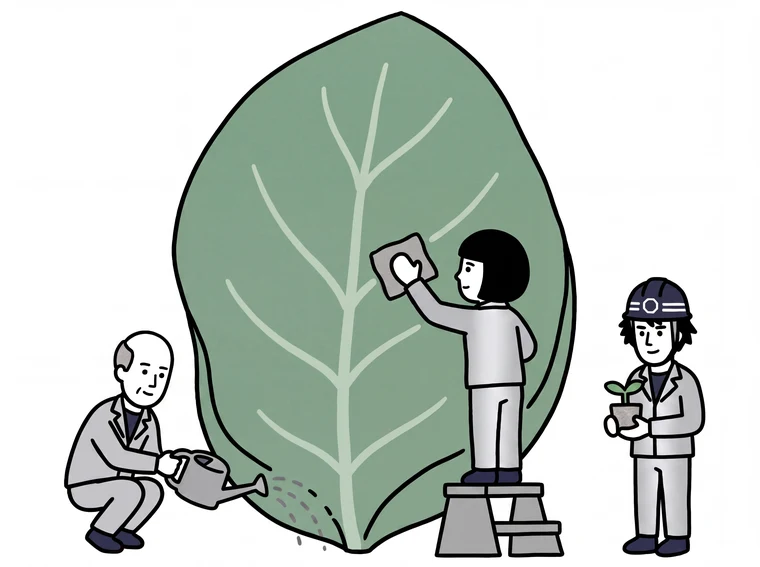 環境の為に出来ることのイラスト